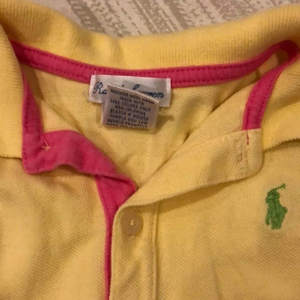 Ralph Lauren Baby Girls Yellow Dress/Diaper Cover